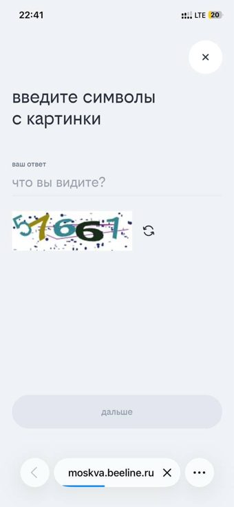 Введите символы с картинки